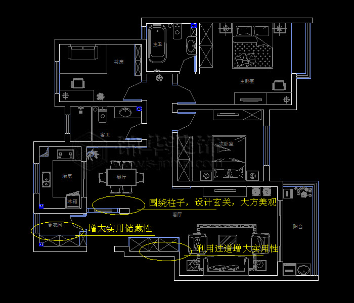 華匯康城125平米 戶型