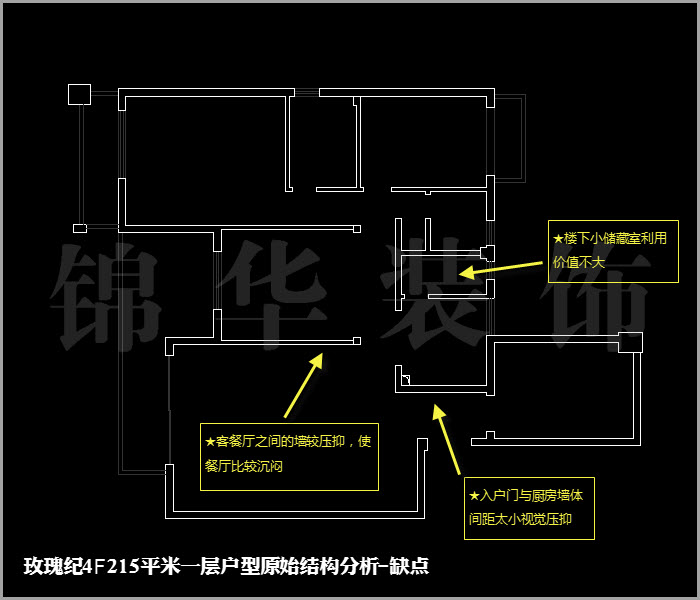 融僑中央花園玫瑰紀(jì)四樓215平米 戶型