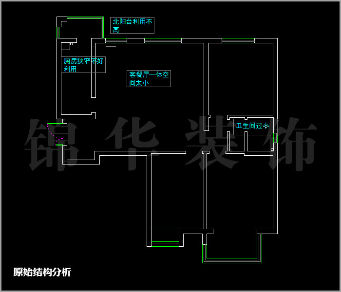 融喬中央花園三房兩廳兩衛(wèi)110平米 戶型